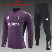 KIDS - 2025/26 Manchester united purple Training Tracksuit