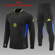 KIDS - 2025/26 Manchester united black Training Tracksuit