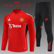 KIDS - 2025/26 Manchester united red Training Tracksuit