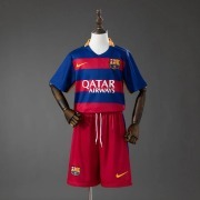 Retro 2015/16 Barcelona Home Kids Soccer Jersey