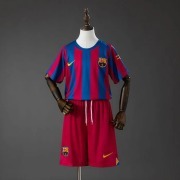 Retro 2005/06 Barcelona Home UCL Kids Soccer Jersey