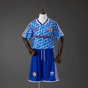 Retro 1990/92 Manchester United away Kids Soccer Jersey