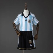 Retro 1998 Argentina Home Kids Soccer Jersey