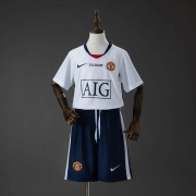 Retro 2008/09 Manchester United away UCL Kids Soccer Jersey