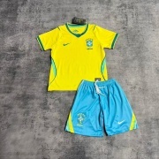 2026 World Cup Brazil Home kids soccer Jersey