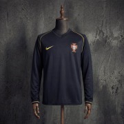 2006 Portugal away Long sleeves Retro soccer jersey