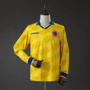 1994 Colombia home Long sleeves Retro soccer Jersey