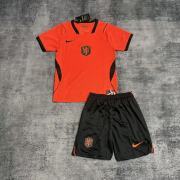 2026/27 Netherlands home kids soccer jersey