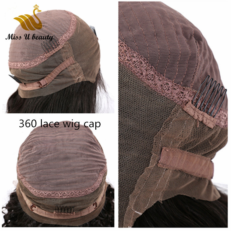 Silky Straight 360 Lace Frontal Closure Thick Hair Wigs For Black
