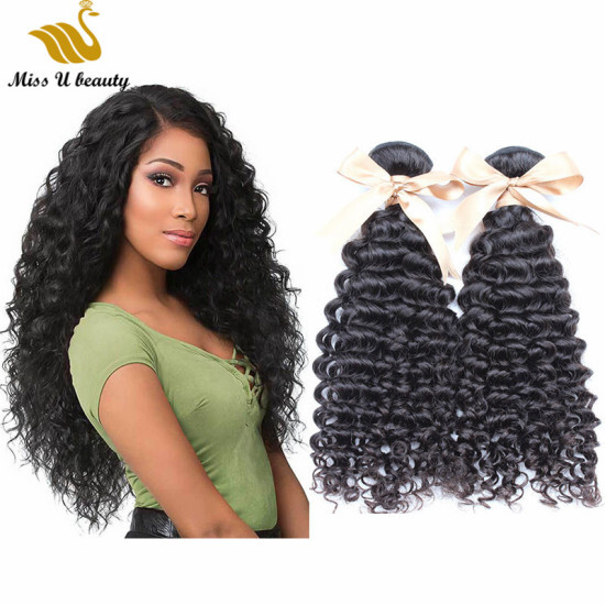 Double Weft Hair Weaves Long Loose Wave Bundles 8 34inch Cuticle