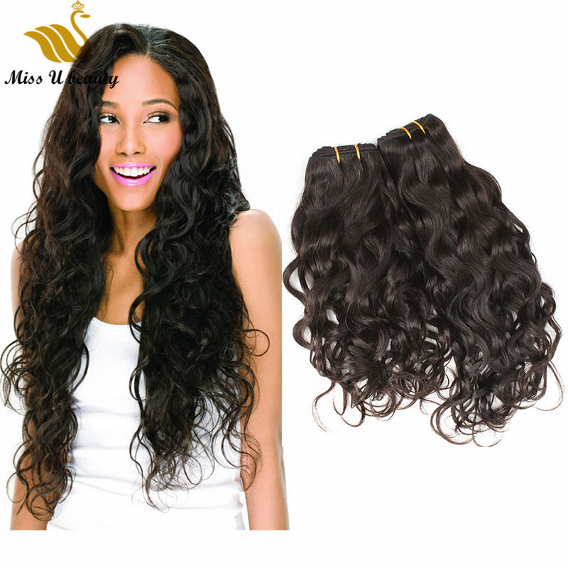 Natural Color Loose Wave Bundles Indian Malaysian Natural Wavy