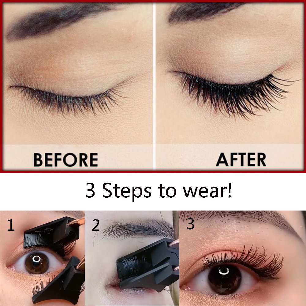 Magnetic Eyelash Curler With Quantum Soft Magnetic False Eyelashes Set Easy To Wear Magnetic Lashes Set