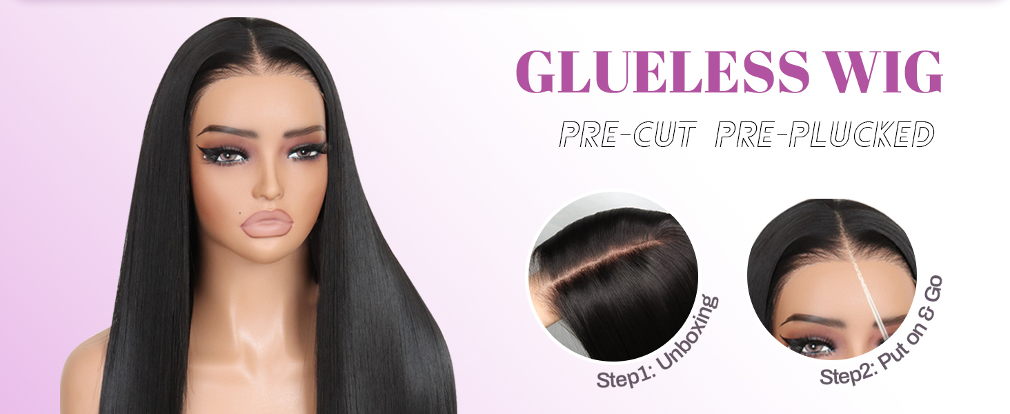 9x7 Glueless Synthetic Lace Front Wig