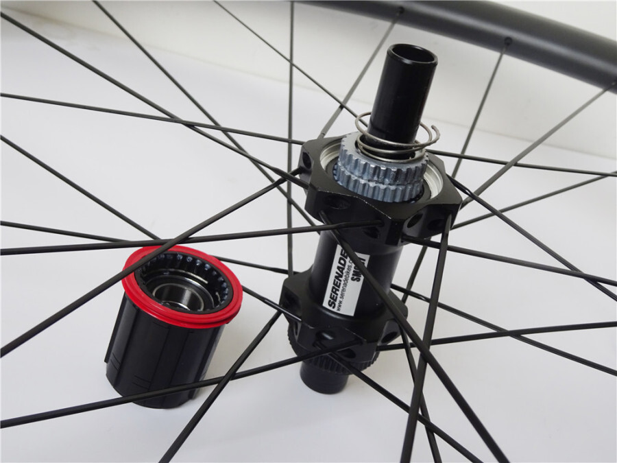 Ratchet system 36T disc road bicycle wheels on 30/35/45/55mm tubeless all road carbon wheelset