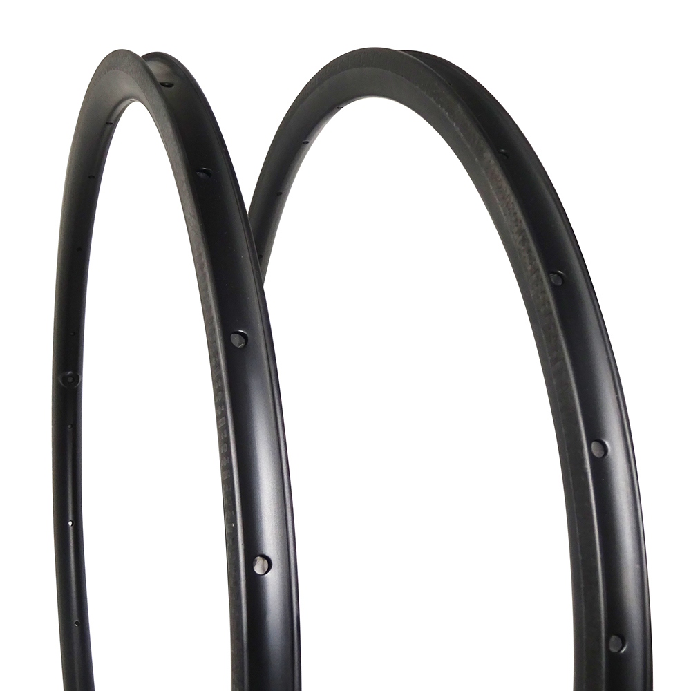 30mm Asymmetric dimple brake tubeless 700c carbon road bike wheels rim