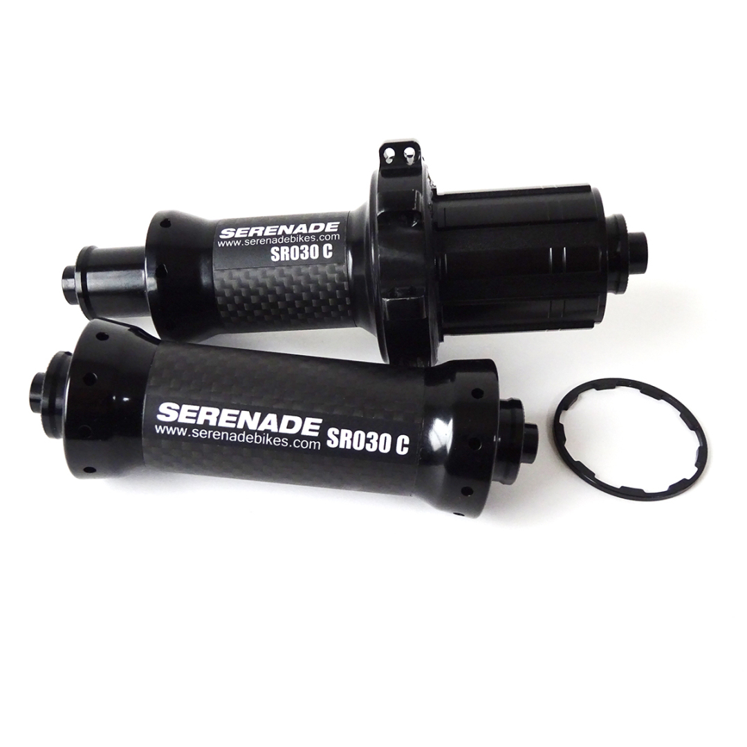 Road bike carbon hubs with straight pull and Quick release SR030C