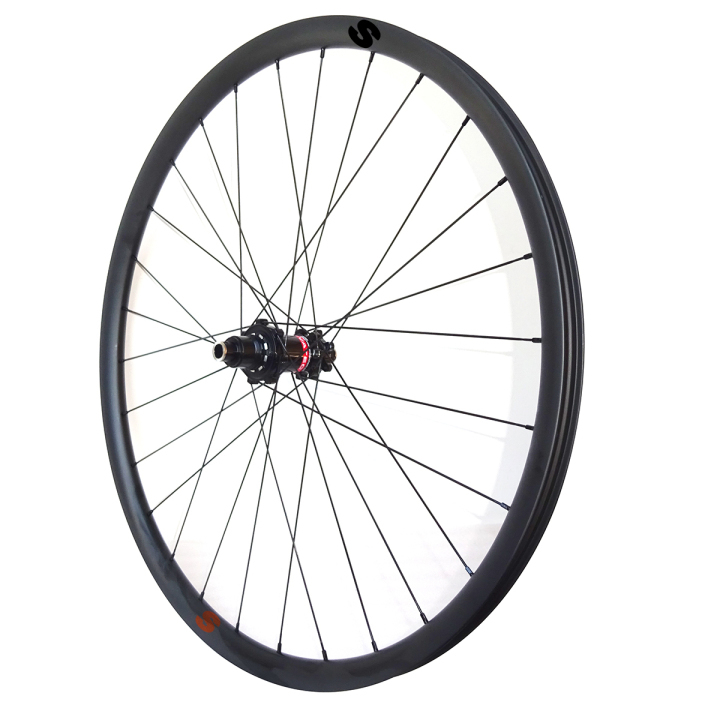 Handbuilt 30mm symmetrical rim profile carbon fiber mtb 29ER wheels