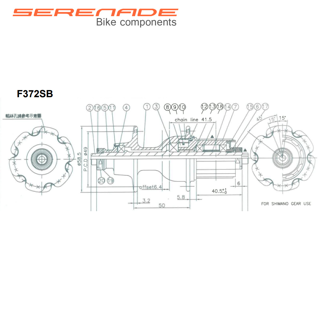 Novatec Hub A271SB F372SB A271SB/F372SB Road Bike Hubs Quick Release