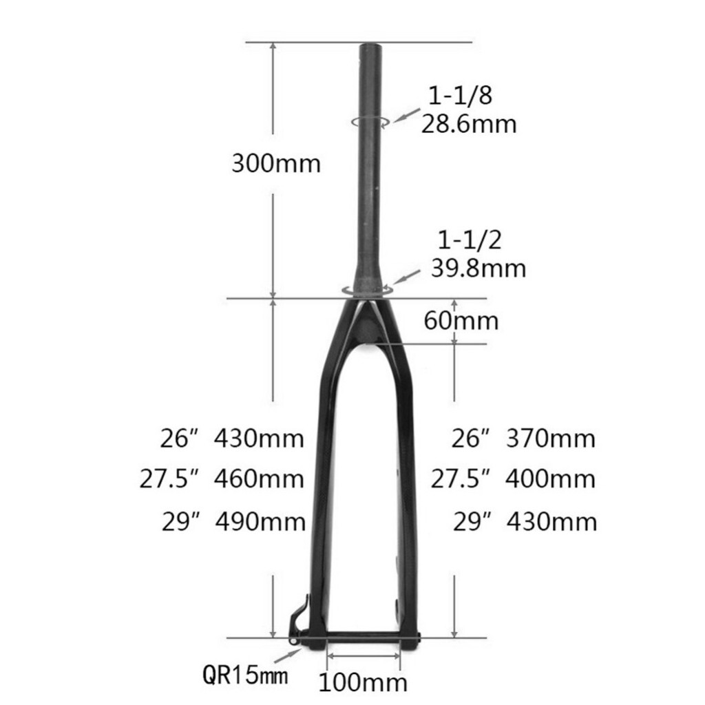 Mtb 15mm clearance thru axle