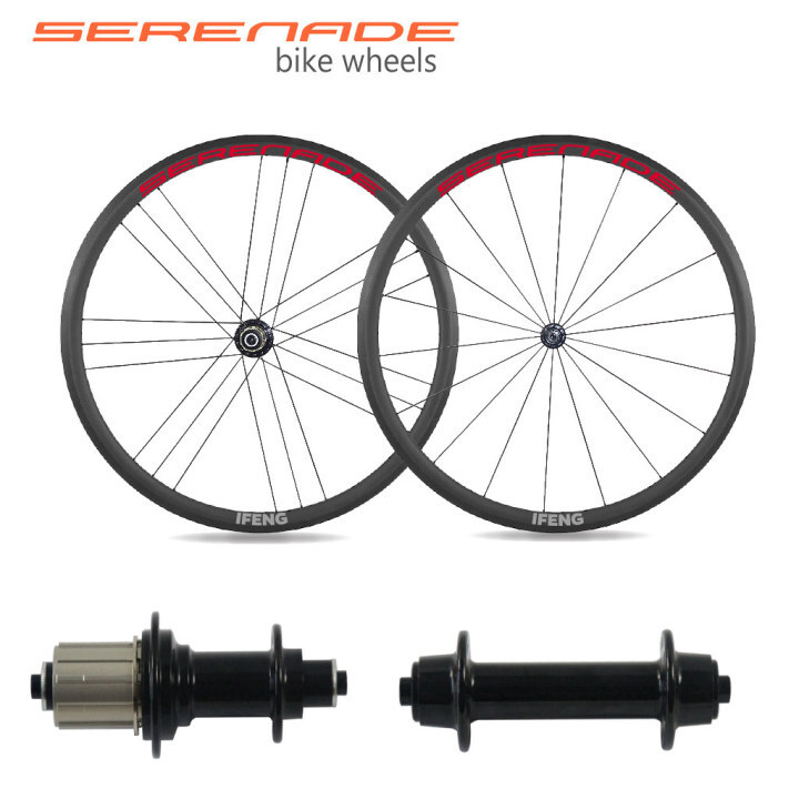 30mm depth clincher tubular road bike wheels power way R13