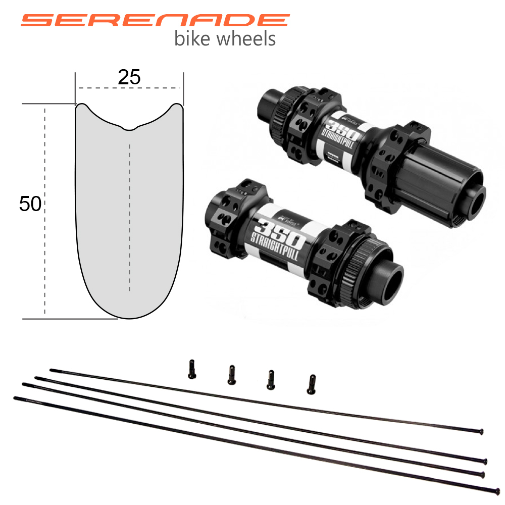 Cyclocross 50mm Tubeless Carbon Road Bike Wheels DT 350S Disc Hubs  Sapim xc-ray spokes Cyclocross 50mm Tubeless Carbon Road Bike Wheels DT 350S Disc Hubs 