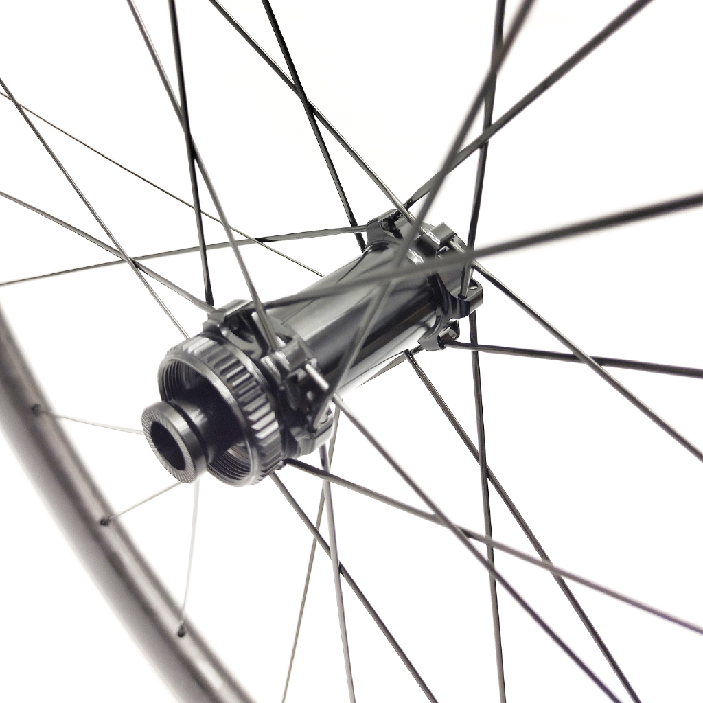 1230g Gravel Disc Brake Paintless Carbon Road Bike Wheelset 35mm 45mm