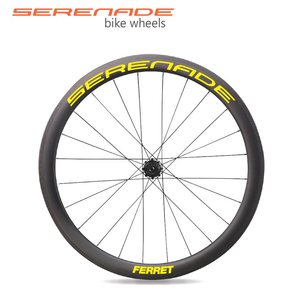 Ferret Rim brake 45mm tubeless road bike wheelset 28mm wide carbon clincher rims Ferret 45mm tubeless road bike wheelset 28mm wide carbon clincher rims