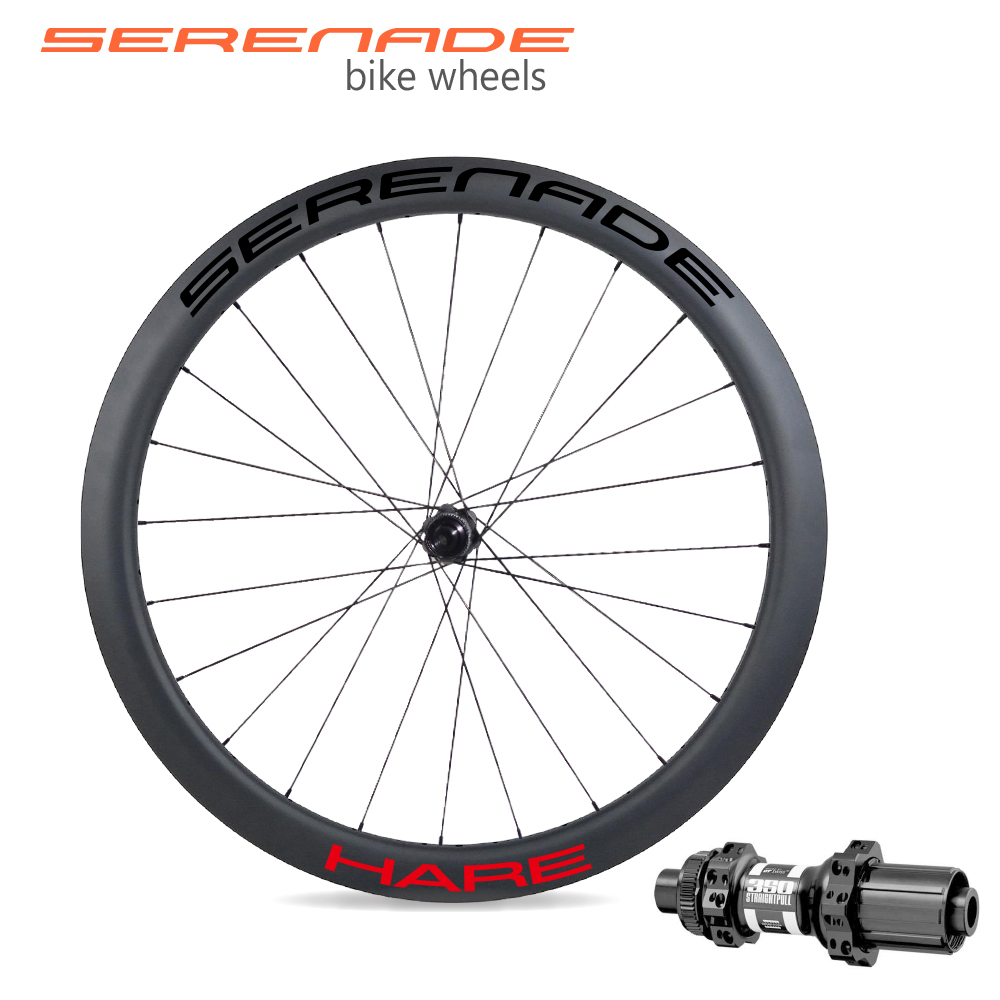 Serenadebikes 45mm tubeless carbon rims 700c Full Carbon Road Wheels With DT350 Hubs  DT350 Hubs 45mm tubeless carbon rims 700c Full Carbon Road Wheels