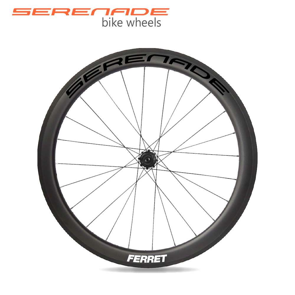 Ferret Carbon 700C 50mm tubeless and clincher Carbon Fiber Road Bike Wheels Bicycle Wheelset 25mm U Shape Rim Ferret 50mm Clincher road bike wheelset 25mm wide carbon clincher rims