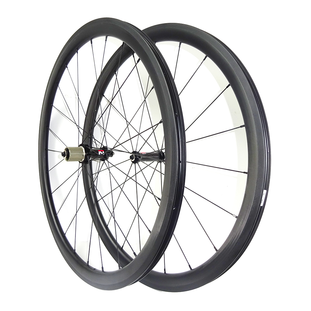 38mm tubeless tubular Clincher carbon straight pull road bike wheels