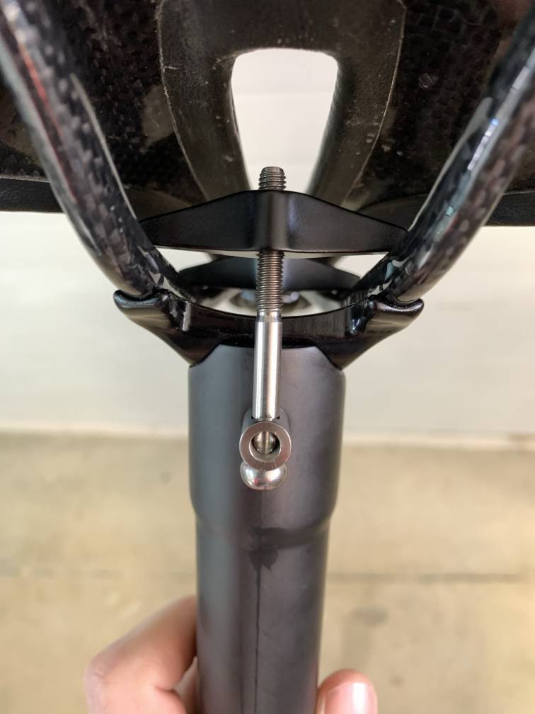 Road bicycle seatpost parts M5 titanium screws claw accessories 