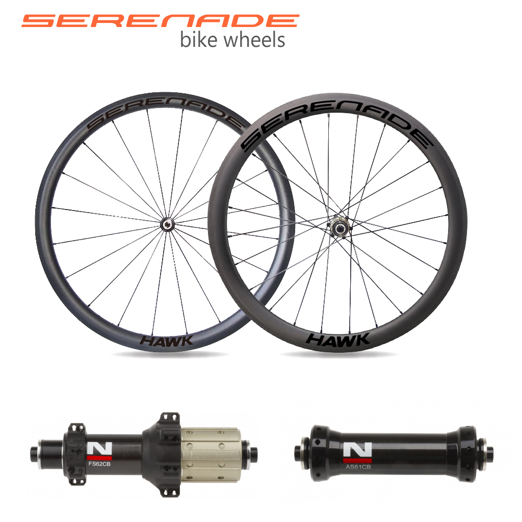 35mm front and 45mm rear wheelset road bike wheels Novatec AS61CB FS62CB carbon hubs Front 35mm rear 45mm carbon straight pull tubular road bike wheels