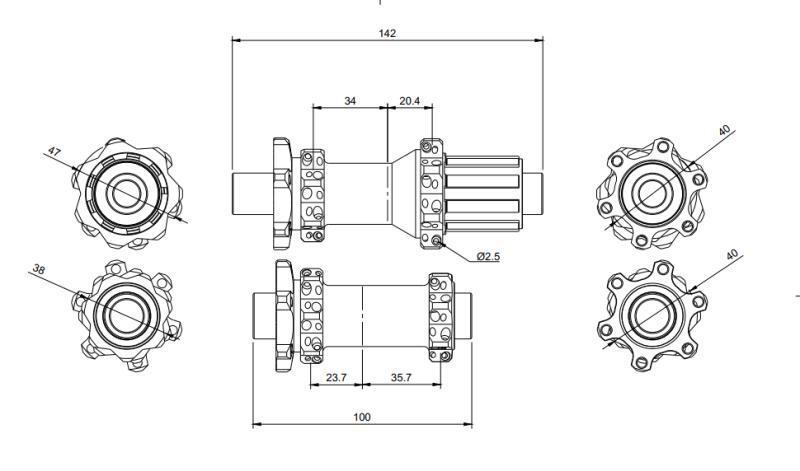 Serenadebikes Boost Mtb bicycle Wheels 6 Bolts Mountain bike hubs M60 Serenade Boost Ratchet 36T Mountain Straight Pull Disc bike Hub M60