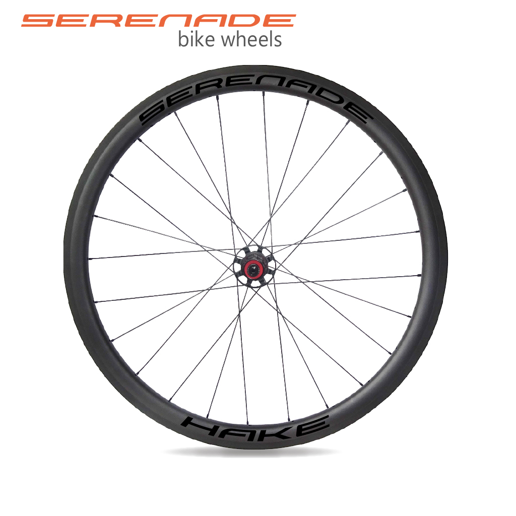 700C 38mm Depth Carbon Tubeless Bike Rims Ratchet System 36T Bicycle Wheel Hub Serenade 38mm Tubeless Carbon Road Bike Wheelsset Ratchet 36T Hub 