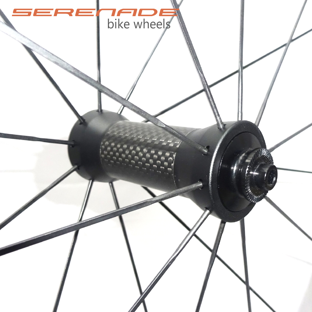 700C 38mm Depth Carbon Tubeless Bike Rims Ratchet System 36T Bicycle Wheel Hub Serenade 38mm Tubeless Carbon Road Bike Wheelsset Ratchet 36T Hub 