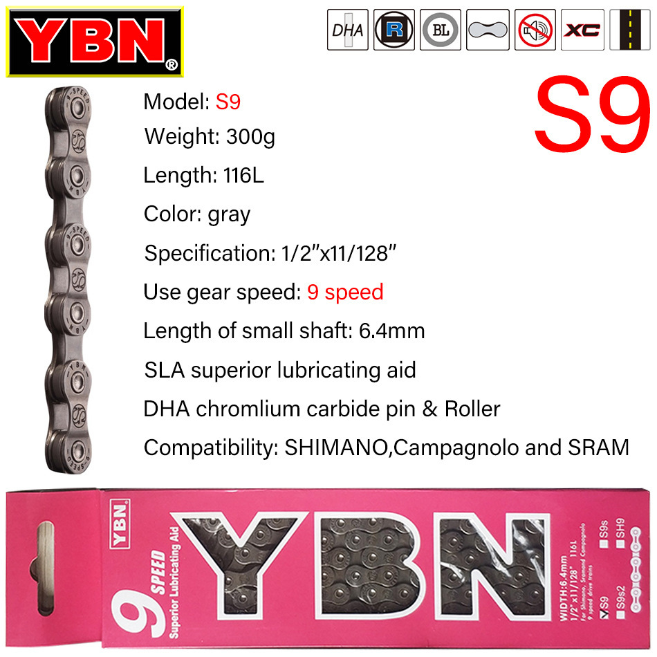 YBN 12-Speed Multicolor Bicycle Chain Current 12v Mtb Chain High Strength Titanium Bicycle Accessories Compatible With SHIMANO Titanium YBN 12-Speed Multicolor Bicycle Chain Current Mtb Chain