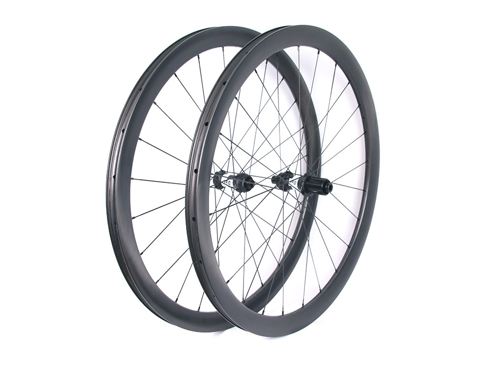 40mm tubeless tubular carbon rims 700c Full Carbon Road Gravel Wheels With DT350 Hubs 700c 40mm tubeless tubular carbon rims Gravel Allroad Wheels DT350 Hub