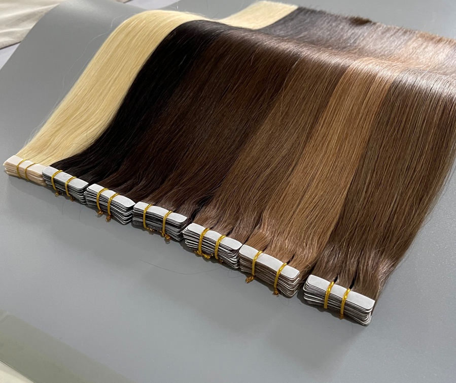 copy of Wholesale 100% Human Hair Piano Color Top Grade Extensiones  Tape In hair  