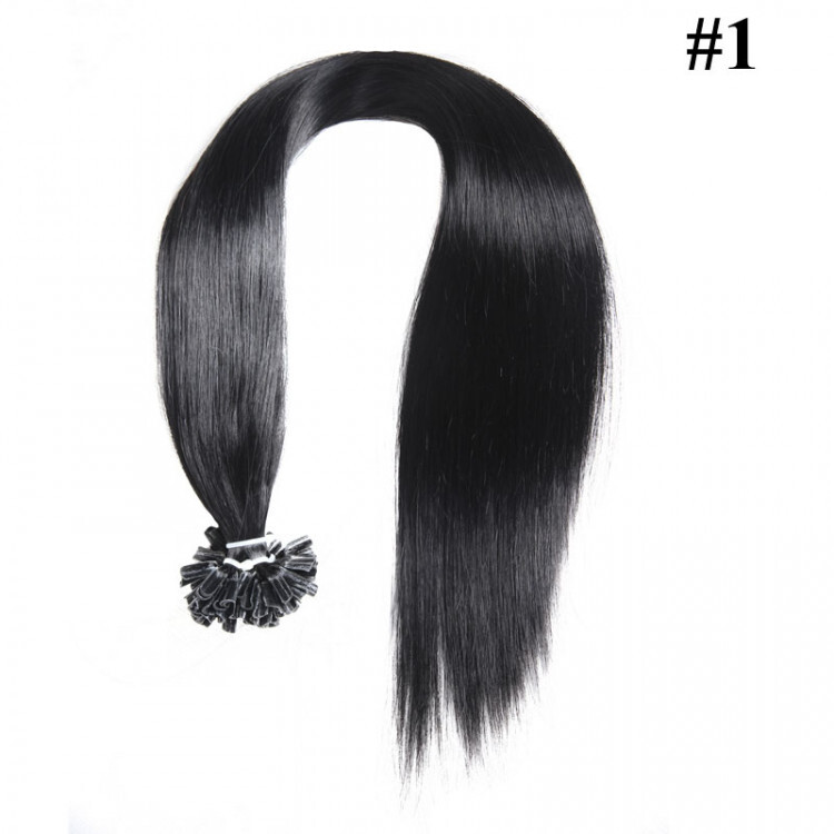  U-tip hair extension Human Hair Pre-Bonded #1 #613 #1B Brazilian hair  