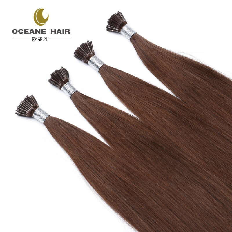 High Quality Kinky Straight Extensions virgin humen hair  PU Tip I Tip Hair  