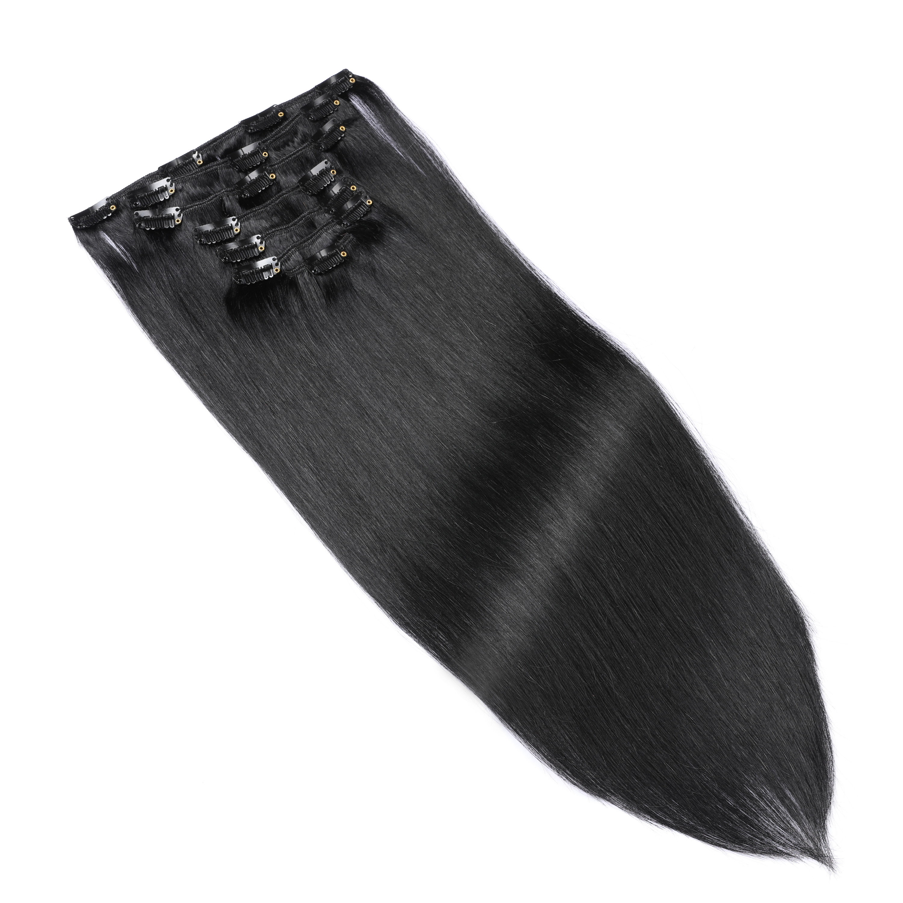 Now Top Quality Clip In Hair Extensions 100% Human Hair For Black Women  