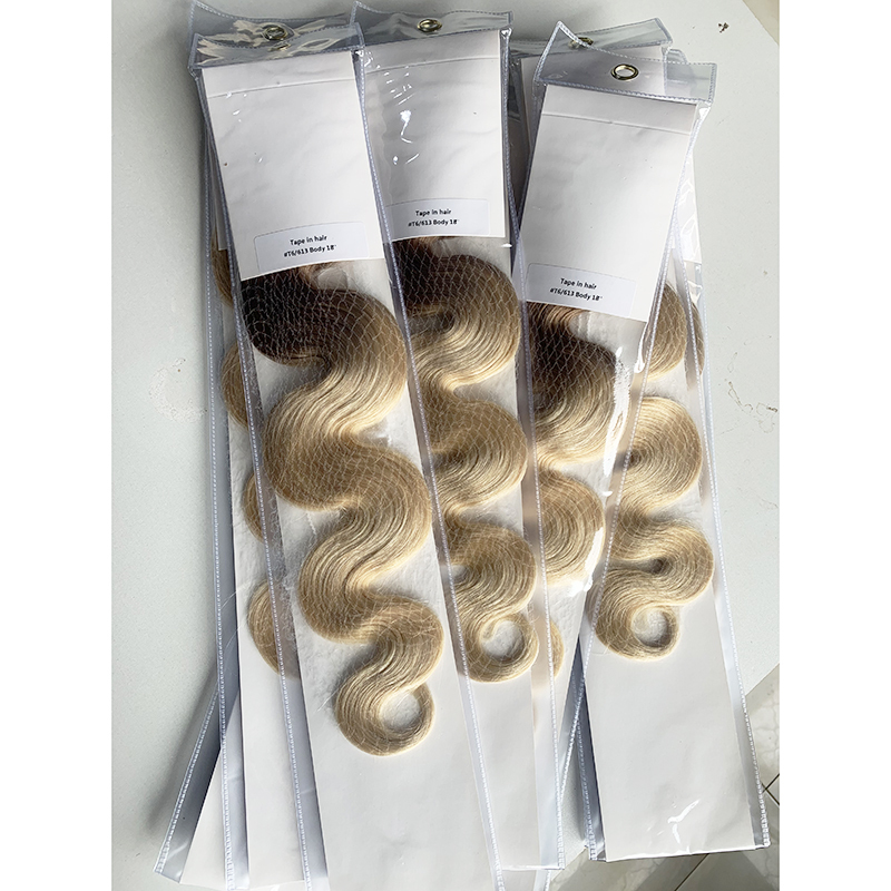 Wholesale Raw Omber Color Body Wave 100% Human European Tape In Human Hair Extensions  