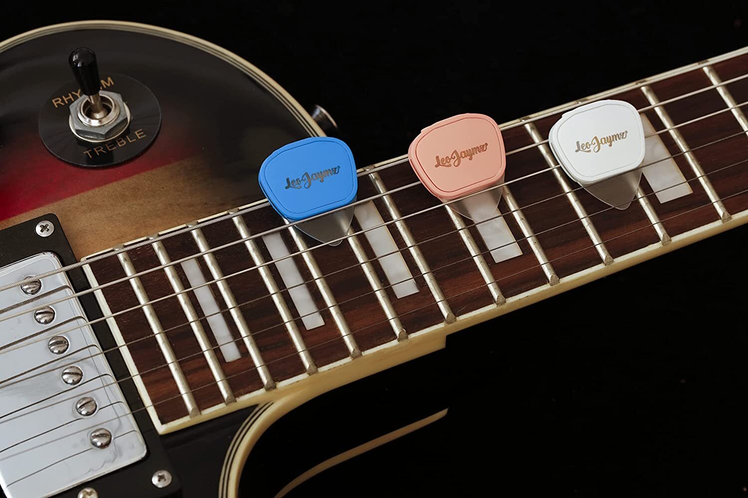 Leo flash Guitar 3pcs - 0.7mm，Rechargeable，Guitar Accessories - Guitar Picks for Acoustic Guitar, Electric Guitar, Bass Guitar
