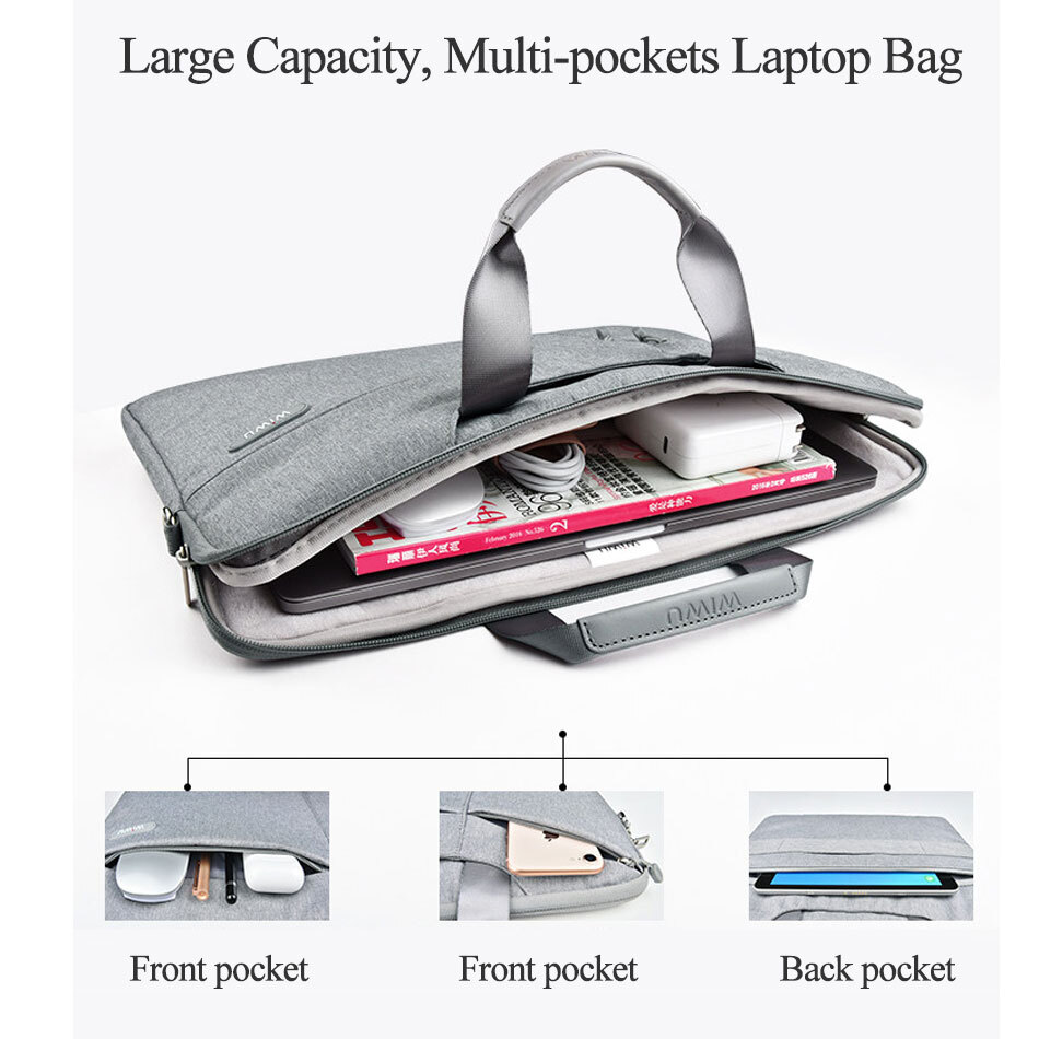 WiWU Laptop Bag Case 15.6 15.4 14.1 13.3 17.3 Messenger Bags for ...