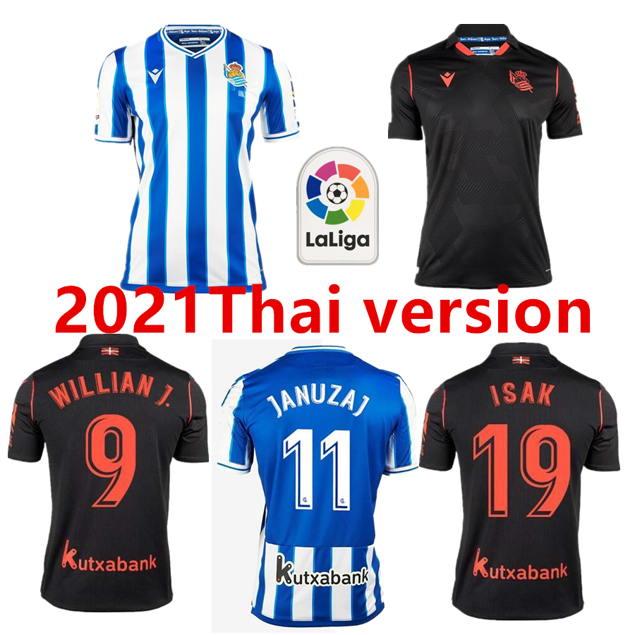 Real Sociedad Soccer Jersey 2020 2021 Home away Shirt