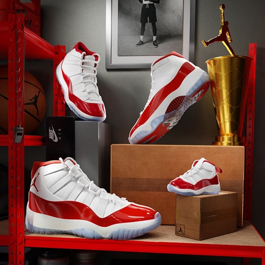 Cop The Best Fake Air Jordan 11 Retro Cherry Reps Shoes on BSTsneakers.com