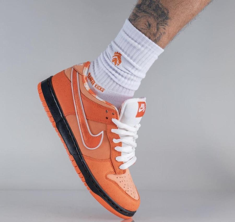 Cop The Best Fake Concepts x Nike SB Dunk Low Orange Lobster Reps Shoes on BSTsneakers.com