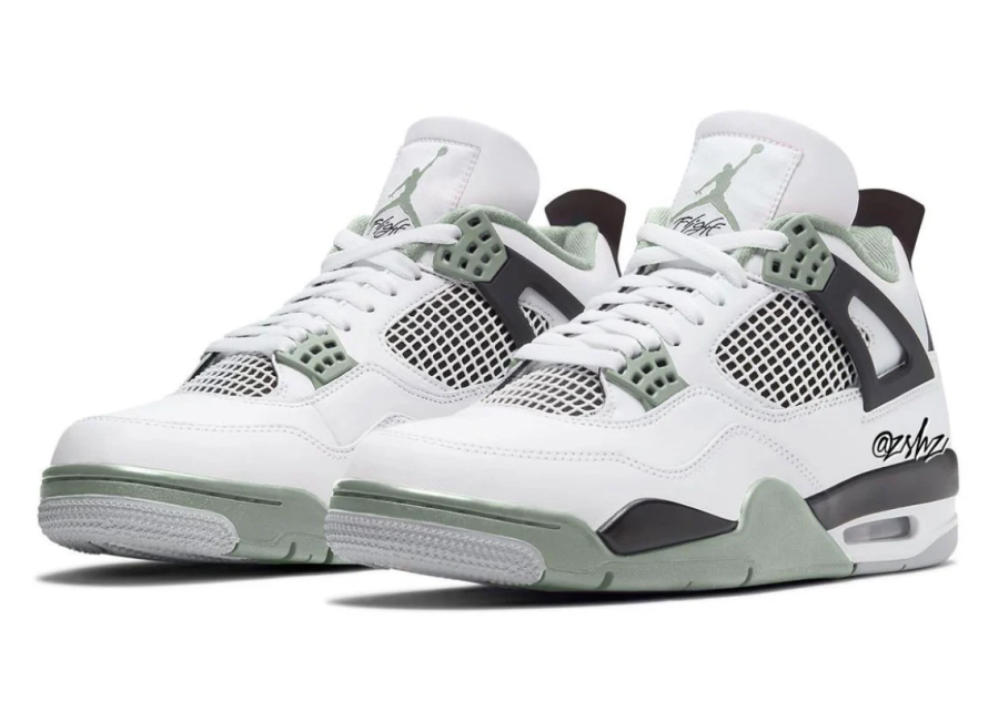 Cop The Best Fake Air Jordan 4 WMNS Oil Green Reps Shoes on BSTsneakers.com