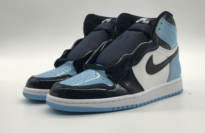 nike jordan retro 1 unc patent