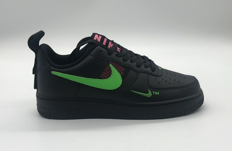 Brandsneakertwins Budget Quality Nike Air Force 1 Low Utility Black Hyper Pink Scream Green 